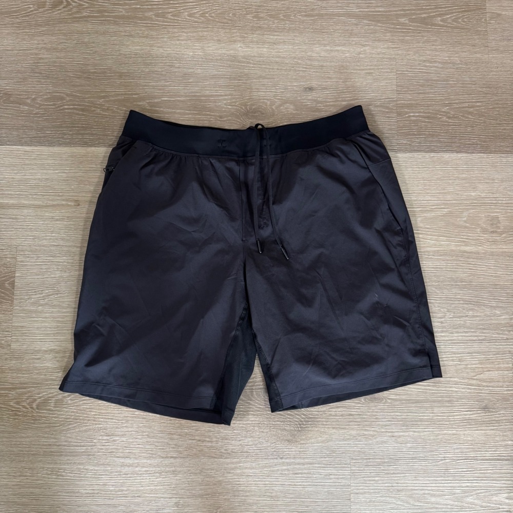 Lululemon Pace Breaker Short Mens XL Black Lined 9 Inch Athletic Gym Workout